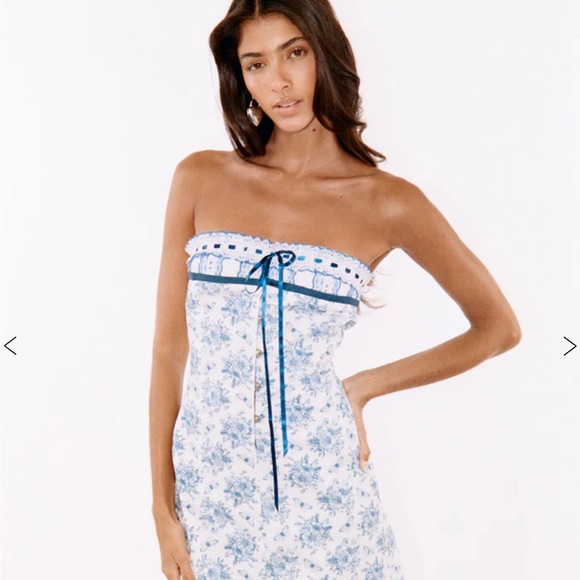 *AUTHENTIC* With Jean Sabrin Dress in Toile Papillon - Picture 6 of 15